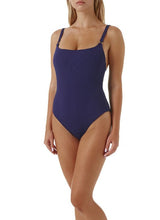 Swimwear Melissa Odabash Tosca Over The Shoulder One-Piece Navy Ridges Apoella