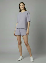 T-shirts Asoma Carina Terry T-shirt Lilac Apoella