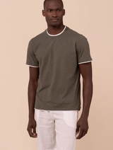 T-shirts Fedeli Duo Jersey Melange T-shirt Short Sleeve Cotton Wave Apoella