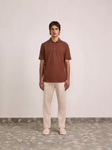 T-shirts Frescobol Carioca Luca Pique Polo Brown Apoella