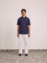 T-shirts Frescobol Carioca Luca Pique Polo Midnight Blue Apoella