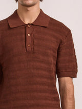 T-shirts Frescobol Carioca Vidal Crochet Polo Brown Apoella