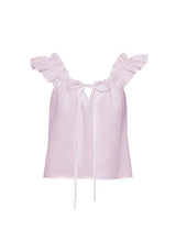 Tops Apoella Koko Ruffle Linen Top Pink Apoella