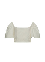 Tops APOELLA Sonia Crop Puff Sleeve Top White Apoella
