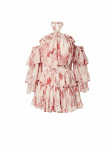 Tops Misa Los Angeles Ditte Off Shoulder Top Abstract Rosa Flora Apoella