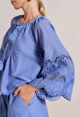 Tops Scarlett Poppies Ashu Top Antique Milky Blue Apoella