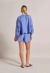 Tops Scarlett Poppies Ashu Top Antique Milky Blue Apoella