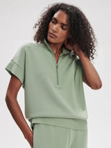 Tops Varley Ritchie Short Sleeve Sweater Loden Frost Apoella