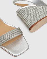 Wedges Castaner Barby Wedge Sandals Platino Apoella