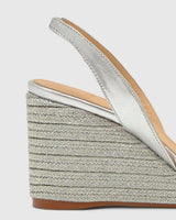 Wedges Castaner Barby Wedge Sandals Platino Apoella