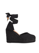 Wedges Castaner Carina C 8ed Wedge Espadrilles Black Apoella