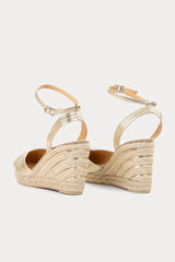 Wedges Castaner Cocoa 6 Wedge Espadrilles Platino Apoella