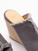 Wedges Castaner Fatima Mule Wedge Espadrilles Charcoal Apoella