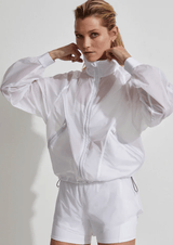 Activewear Varley Diego Windbreaker Jacket S / White Apoella