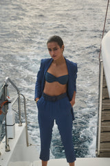 Belt Apoella Raffia Woven Belt O/S / Navy Apoella