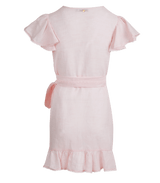 Dress Apoella Amalia Lace Linen Mini Wrap Dress Apoella
