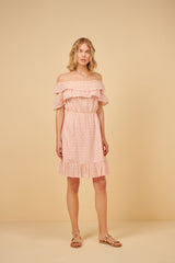Dress Apoella Ersi Broderie Off Shoulder Short Dress Apoella