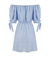 Dress Apoella Leto Linen Puff Sleeve Short Dress Apoella
