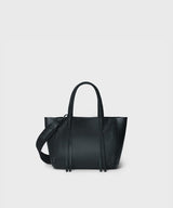 Mini Tote Callista Crafts Tote Mini Grained Leather Black O/S / Black Apoella