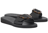 Shoes Ancient Greek Sandals Aglaia Buckle Slide Sandals Apoella