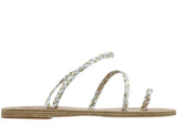 Shoes Ancient Greek Sandals Eleftheria Braided Sandals 38 / Silver Platinum Apoella