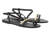 Shoes Ancient Greek Sandals Goudi Metallic Strap Sandals Apoella