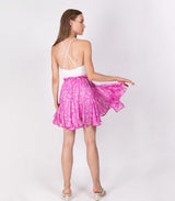 Skirt Sabina Musayev Rainbow Floral Mini Skirt Fuschia M / Fuschia Apoella