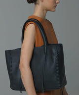 Tote Callista Crafts Tote Medium Grained Leather Black O/S / Black Apoella