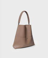 Slim M Tote Grained Leather Camel