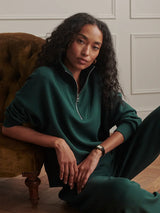 Hawley Half Zip Sweater Ponderosa Pine