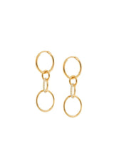 Crystal Hula Hoops White Gold Plated