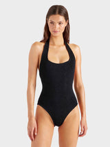 Sandy Halter One Piece Black