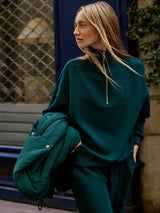 Hawley Half Zip Sweater Ponderosa Pine