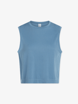 Activewear Varley Page Seamless Crop Tank Top Blue Heaven Blue Heaven / S/M Apoella