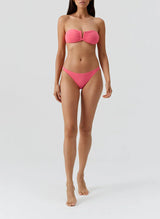 Swimwear Melissa Odabash Alba V Bandeau Bikini Top Coral Apoella