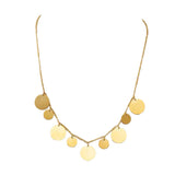 - Ali Coin Long Necklace Gold Pl O/S Apoella