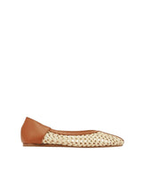 Ballerinas Ancient Greek Sandals Aeropi Raffia Ballerinas Brown Apoella