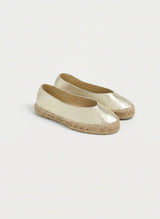Ballerinas Manebi Ballet Flat Espadrilles Platinum Z 8.8 Gold Apoella
