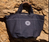 Beach Bags APOELLA Apoella Canvas Beach Bag Denim O/S Apoella