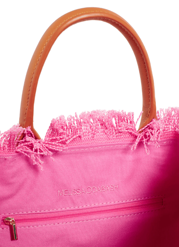Beach Bags Melissa Odabash Porto Cervo Mini Tote Pink / O/S Apoella