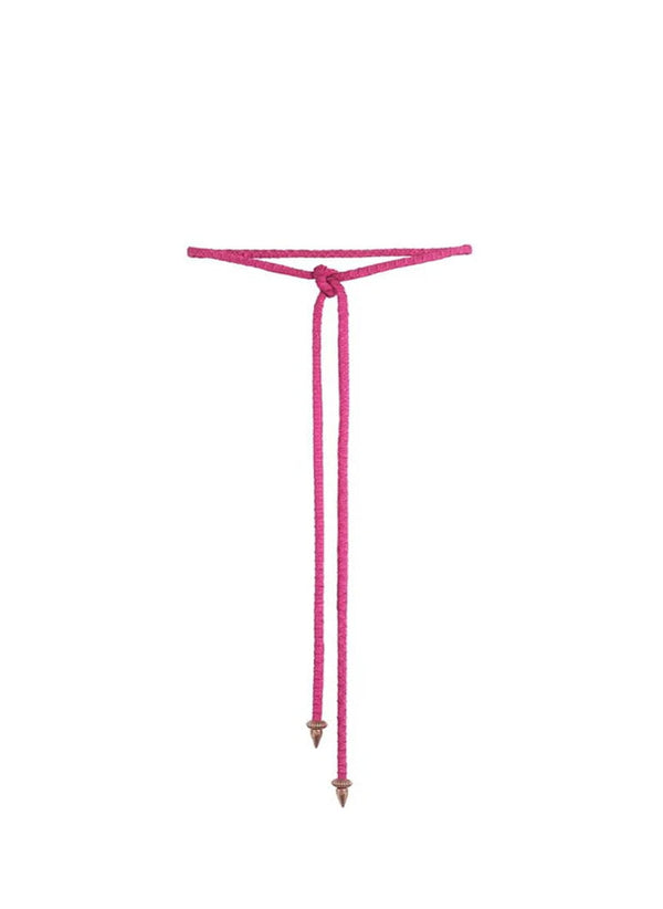 Belts Zeus n Dione Tiara Rope Belt W. Golden Details Magenta O/S / Magenta Apoella
