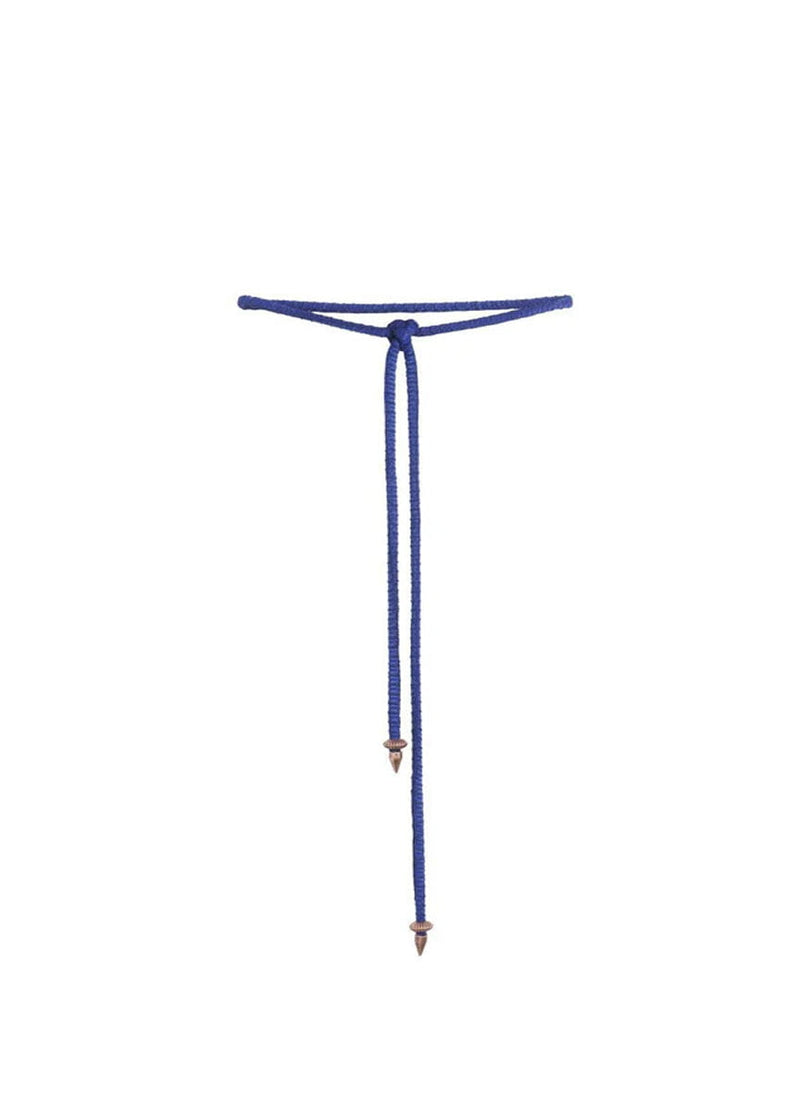 Belts Zeus n Dione Tiara Rope Belt W. Golden Details Yves Klein Blue O/S / Yves Klein Blue Apoella