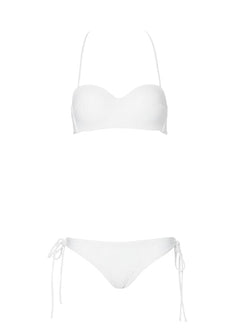 Bikini Alisahne Spetses Bustier Strapless Bikini Salty White Apoella