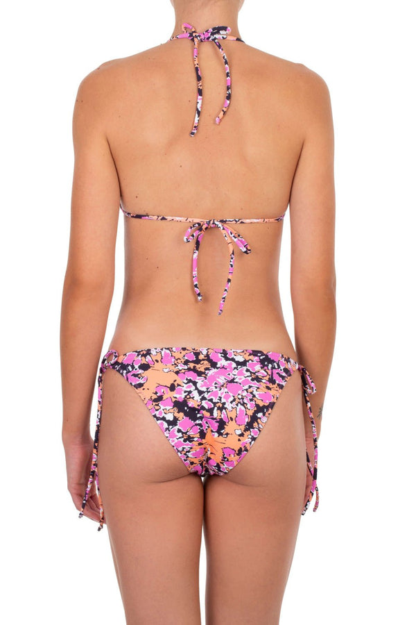 Bikini Emmanuela Swimwear Maira Triangle Bikini Pink/Orange/Black Apoella