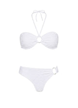 Bikini Heidi Klein Anacapri Ring Bandeau Bikini White Apoella