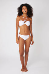 Bikini Heidi Klein Anacapri Ring Bandeau Bikini White Apoella
