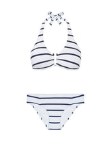Bikini Heidi Klein Core Textured U Bar Bikini Nautical Stripes Apoella