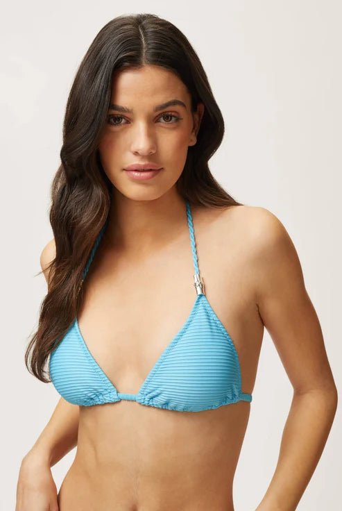 Bikini Heidi Klein Nungwi Beach Rope Triangle Bikini Light Blue Apoella