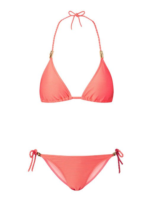 Bikini Heidi Klein Tortola Rope Triangle Bikini Coral Apoella