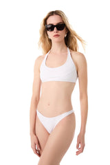 Bikini Kiohne Cassia/Saltwater Halter Embroidered Bikini White Apoella